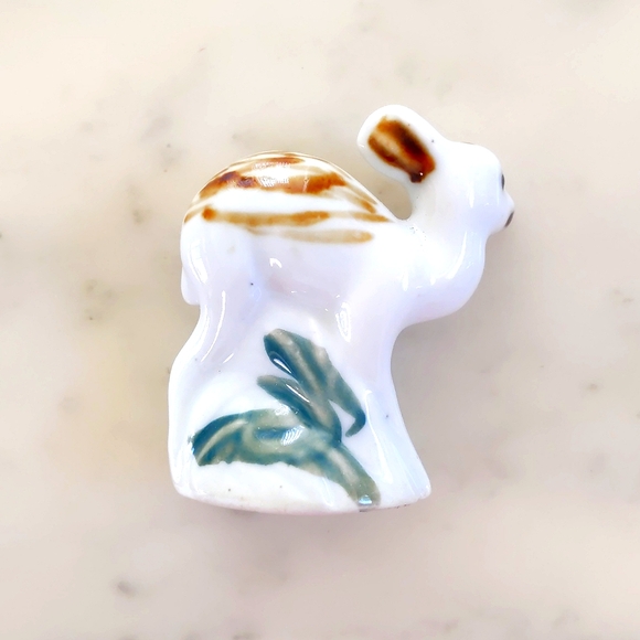 NWOT. Vintage Handmade Porcelain Ceramic Deer. - Picture 3 of 5